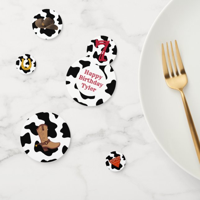Bandana Cowboy Party Confetti Table Decor (Group)
