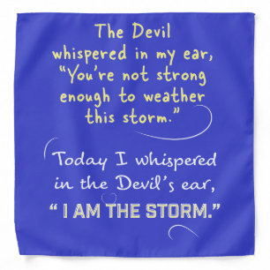 Bandana custom Christian women Devil Whispered