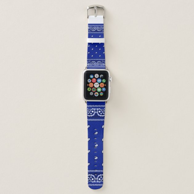 Bandana Dodger Blue Apple Watch Band Zazzle