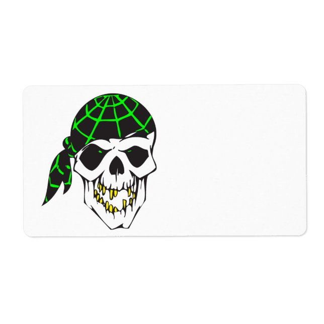 bandana evil skull label (Front)