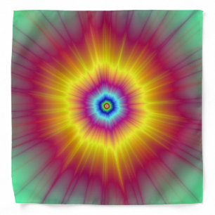 Bandana  Explosion in Red and Yellow