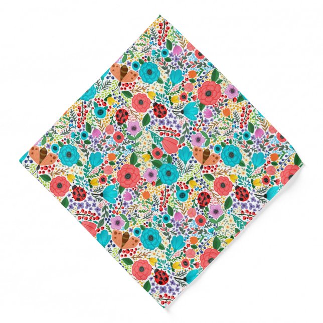 Bandana-Floral Bandana (Front)