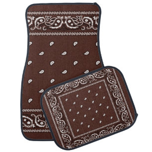 Bandana Fudge Brown Car Mats