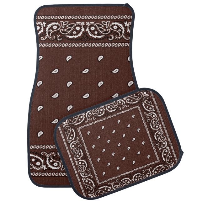 Bandana Fudge Brown Car Mats (Set)