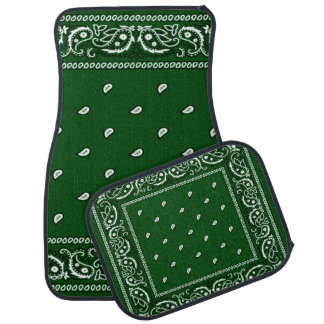 Bandana Green Car Floor Mat