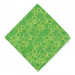 Bandana-Green Circles Bandana