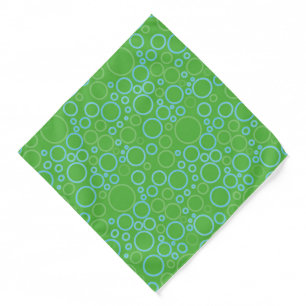 Bandana-Green Circles Bandana