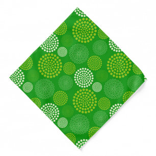 Bandana-Green Dots Bandana