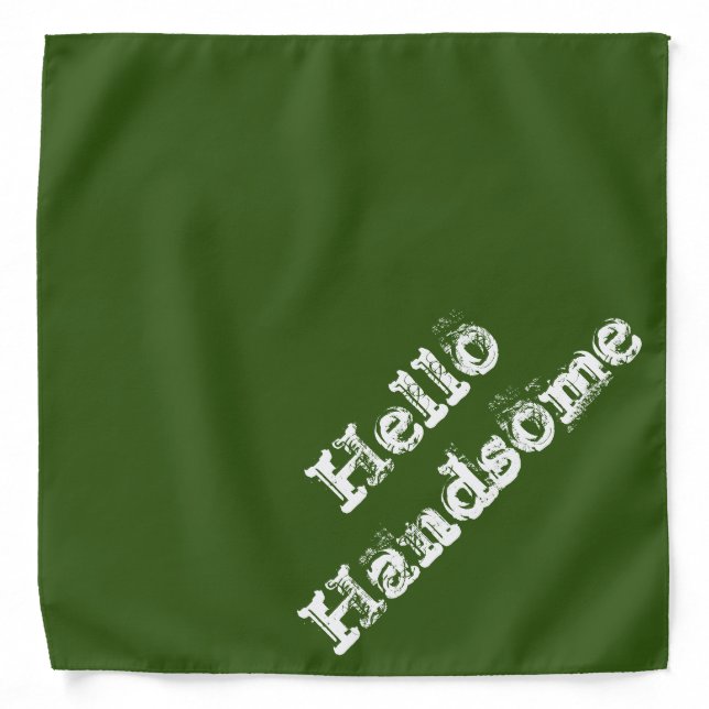 Bandana Green Keep it Handsome (Front)