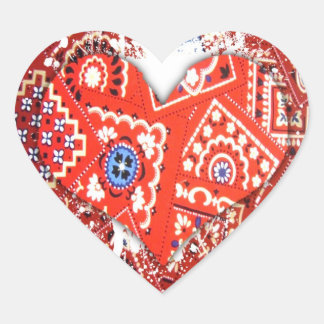 bandana heart sticker