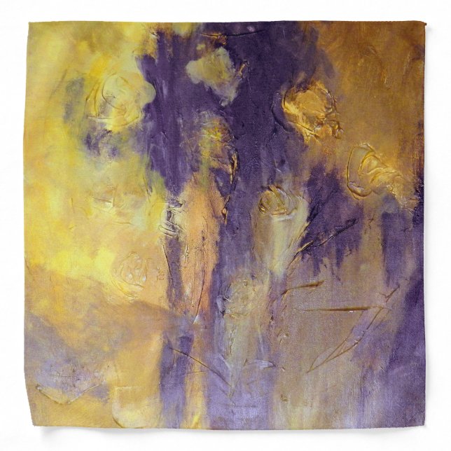 Bandana in Purple and Gold (Front)