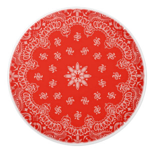 Bandana Inspired Door Pull/Knob Ceramic Knob