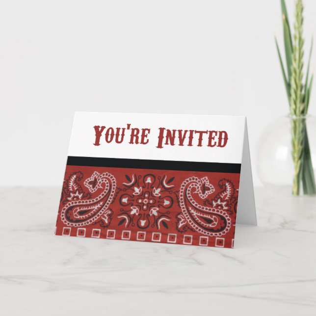Bandana invitation (Front)