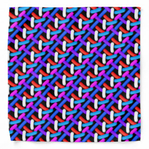 Bandana Jimette Design blue pink white mauve black