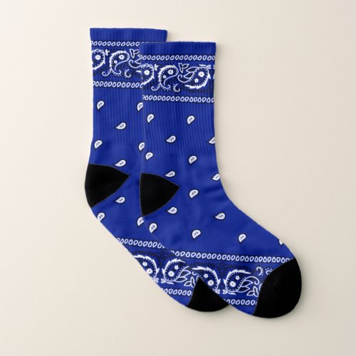 Bandana LA Blue Socks