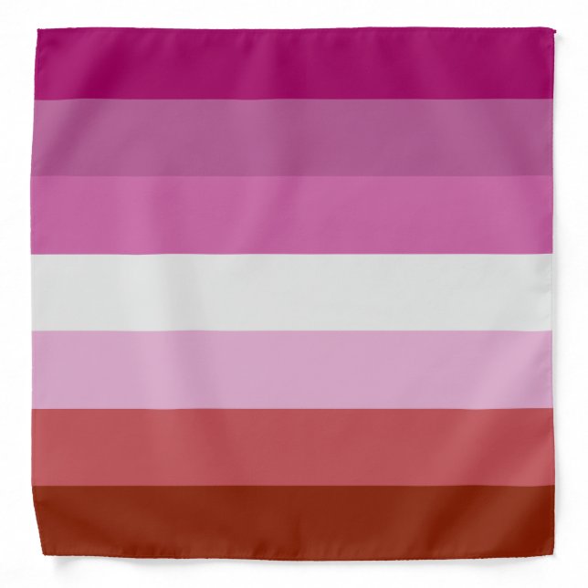 Bandana - Lesbian Pride Flag (Front)
