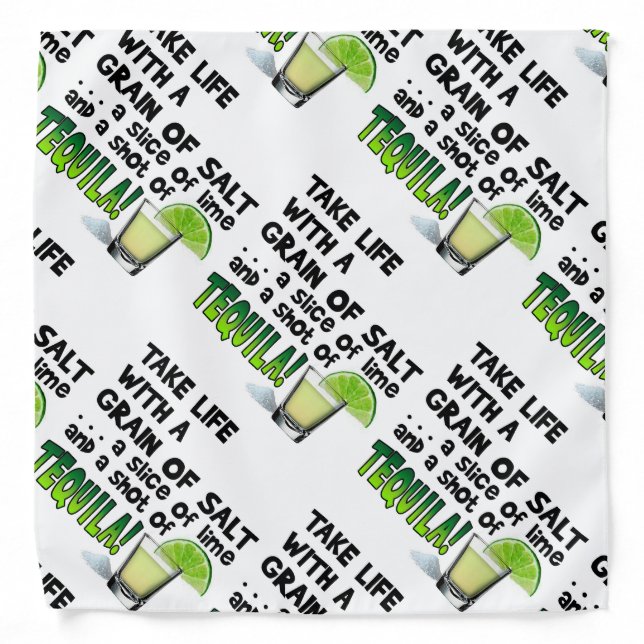 BANDANA - LIFE, LIME, SALT, TEQUILA! (Front)