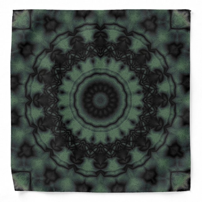 Bandana Mandala round pattern kaleidoscope retro h (Front)