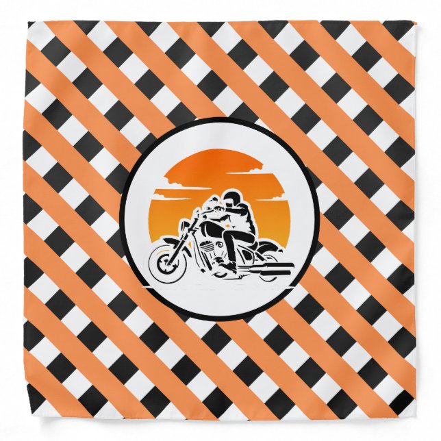 Bandana motorcycle pattern creashop_line (Front)