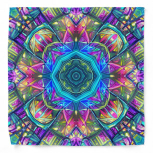 Bandana multicolor kaleidoscopic