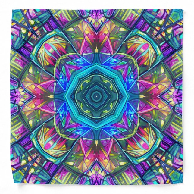 Bandana multicolor kaleidoscopic (Front)