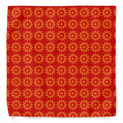 Bandana _ Multiple Pinwheels on Red