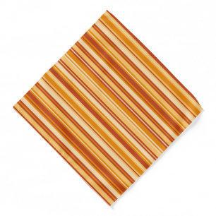 Bandana-Orange Stripes Bandana