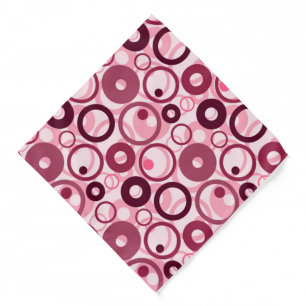 Bandana-Pink Circles Bandana