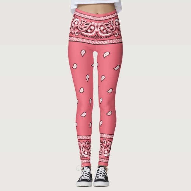 Bandana Pink Leggings (Front)