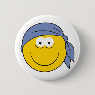 Bandana Pirate Face Pinback Button