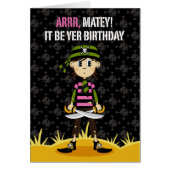 Bandana Pirate Girl Card (Front)