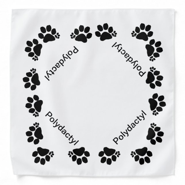 Bandana - Polydactyl Prints (Front)