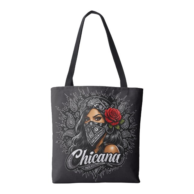 Bandana Print Chicana Tote Bag (Bandana Print Chicana Tote Bag)