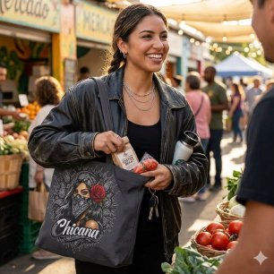 Bandana Print Chicana Tote Bag