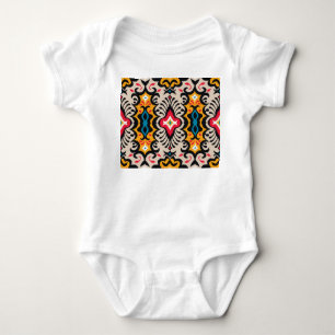 Bandana Print: Vintage Paisley Silk. Baby Bodysuit