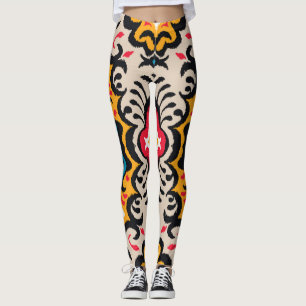 Bandana Print: Vintage Paisley Silk. Leggings