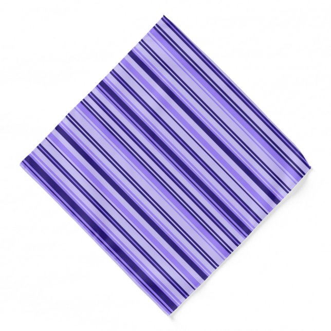 Bandana-Purple Stripes Bandana (Front)