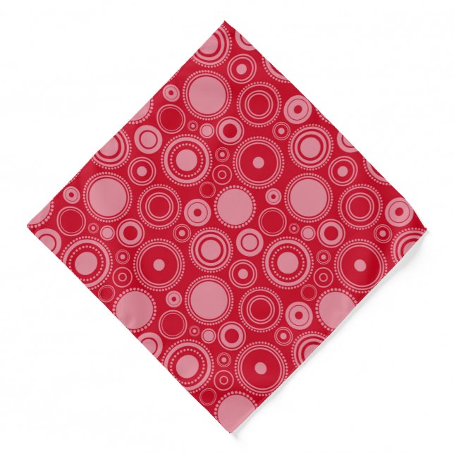 Bandana-Red Circles Bandana (Front)