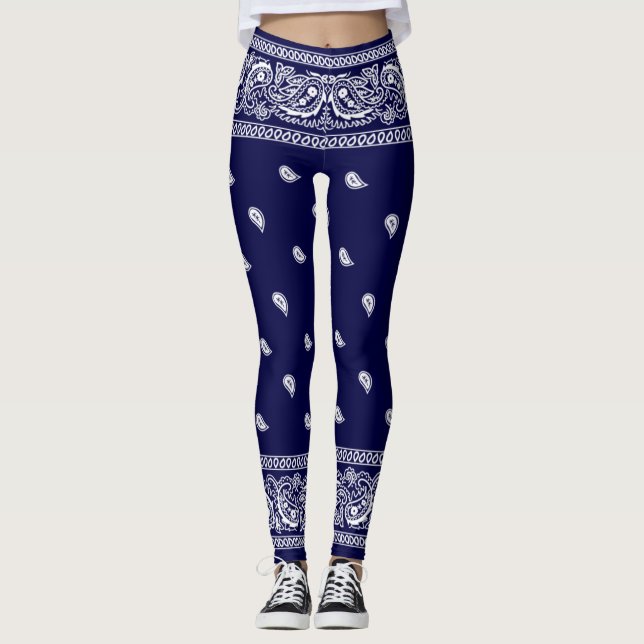 Bandana True Blue Leggings (Front)