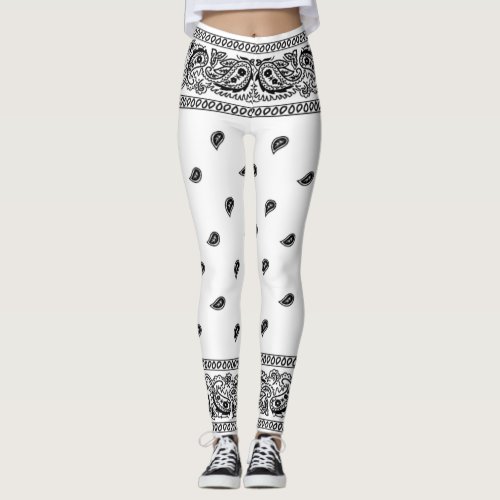 Bandana White Leggings