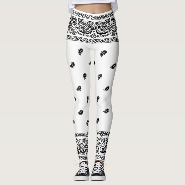 Bandana White Leggings (Front)