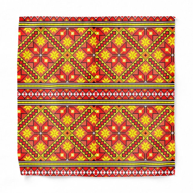 Bandana with Folk Ornaments (Front)
