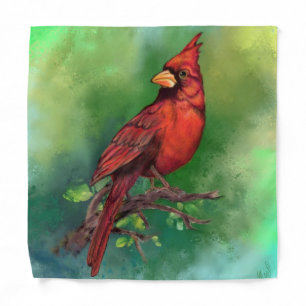 Bandana with Northern Red Cardinal Bird