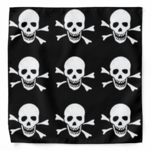 bandana with skull and crossbones