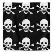 bandana with skull and crossbones
