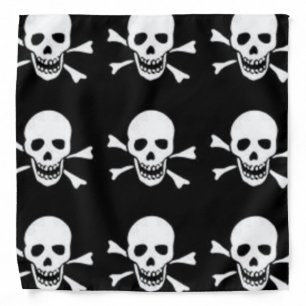 bandana with skull and crossbones
