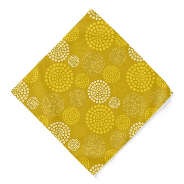 Bandana-Yellow Dots Bandana (Front)