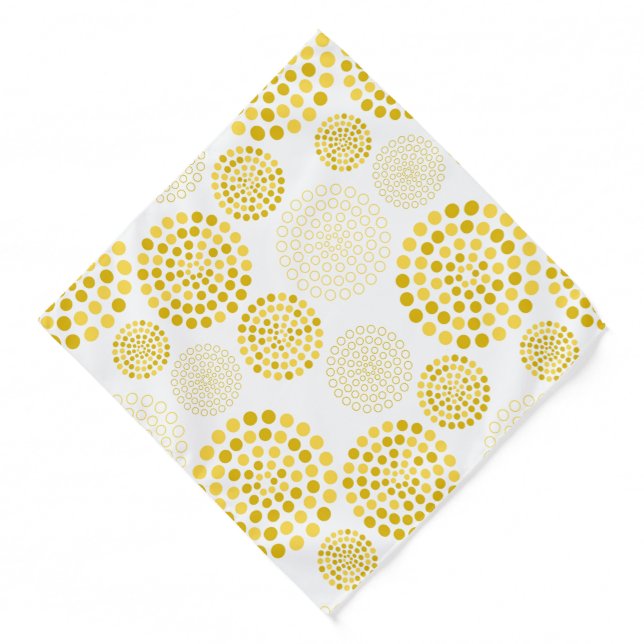 Bandana-Yellow Dots Bandana (Front)