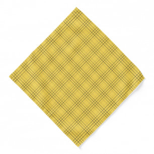 Bandana-Yellow Plaid Bandana