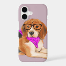Bandana'd Beagle (Background Color Editable)